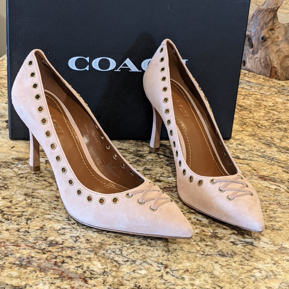 Coach Pink Pumps Heels 9.5 NWT